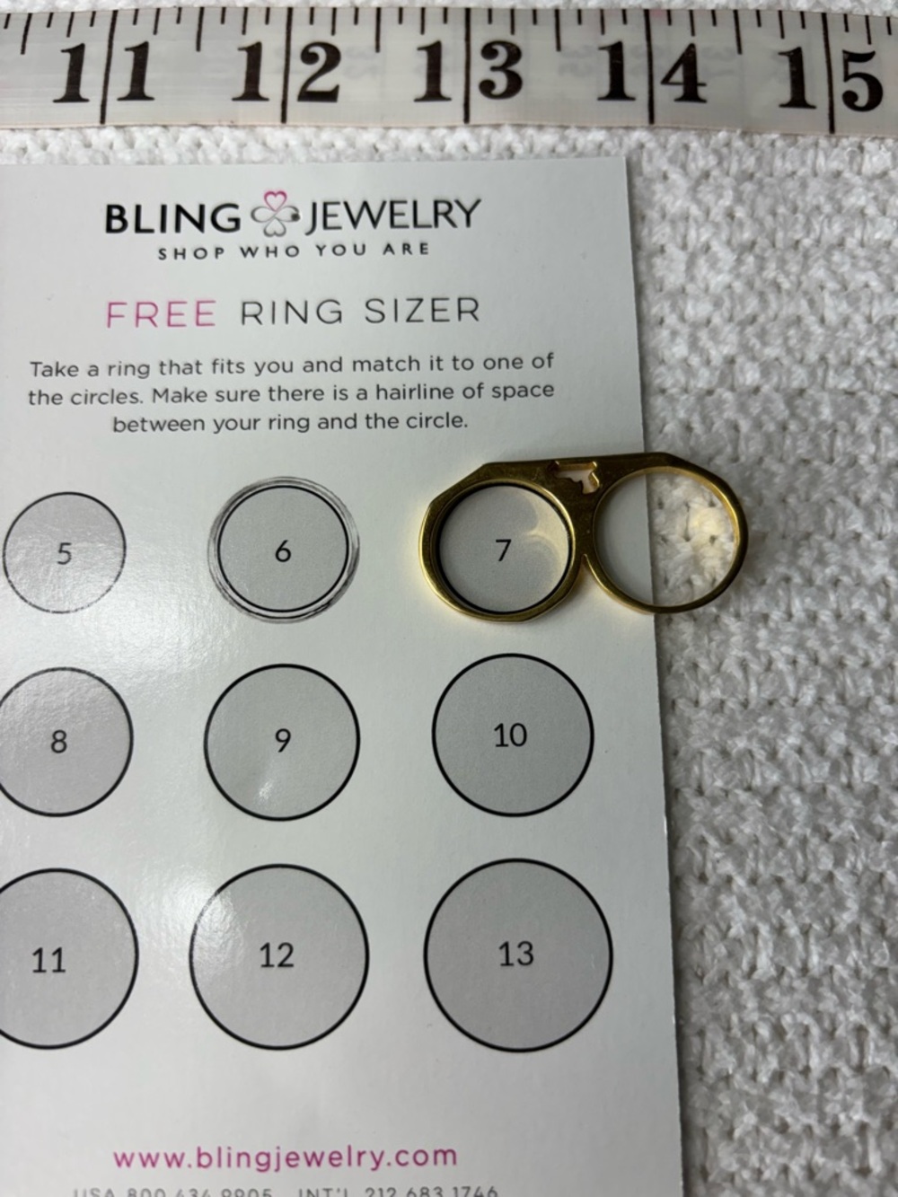 Gold “Brass Knuckle” Style Ring Size 7